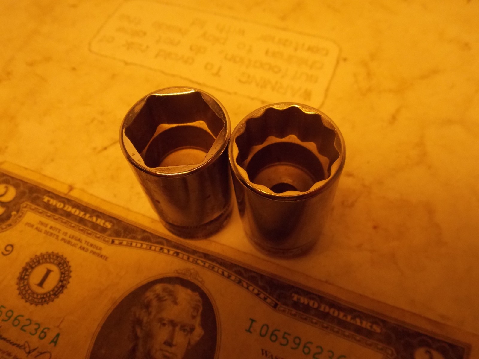 Snap On 3/8″ Drive 19MM 6PT or 3/4 12pt Semi Deep Chrome Socket FREEShipAfter1