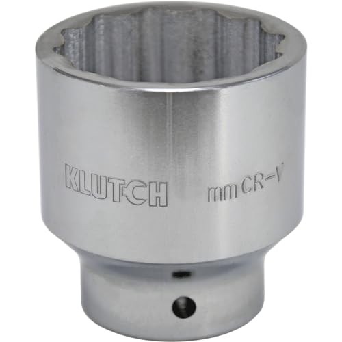 Klutch Jumbo Socket, Metric, 60mm, 3/4in.-Drive, 12-Pt.