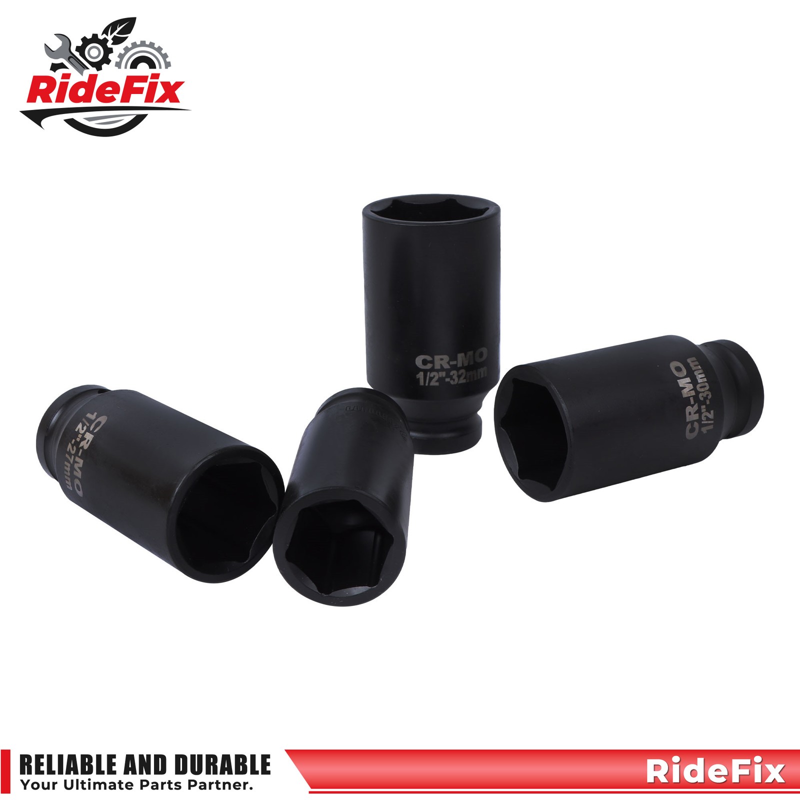 1/2″ Inch 35Pcs Deep Impact Socket Set Drive 8-32mm Metric Garage Sae With Box