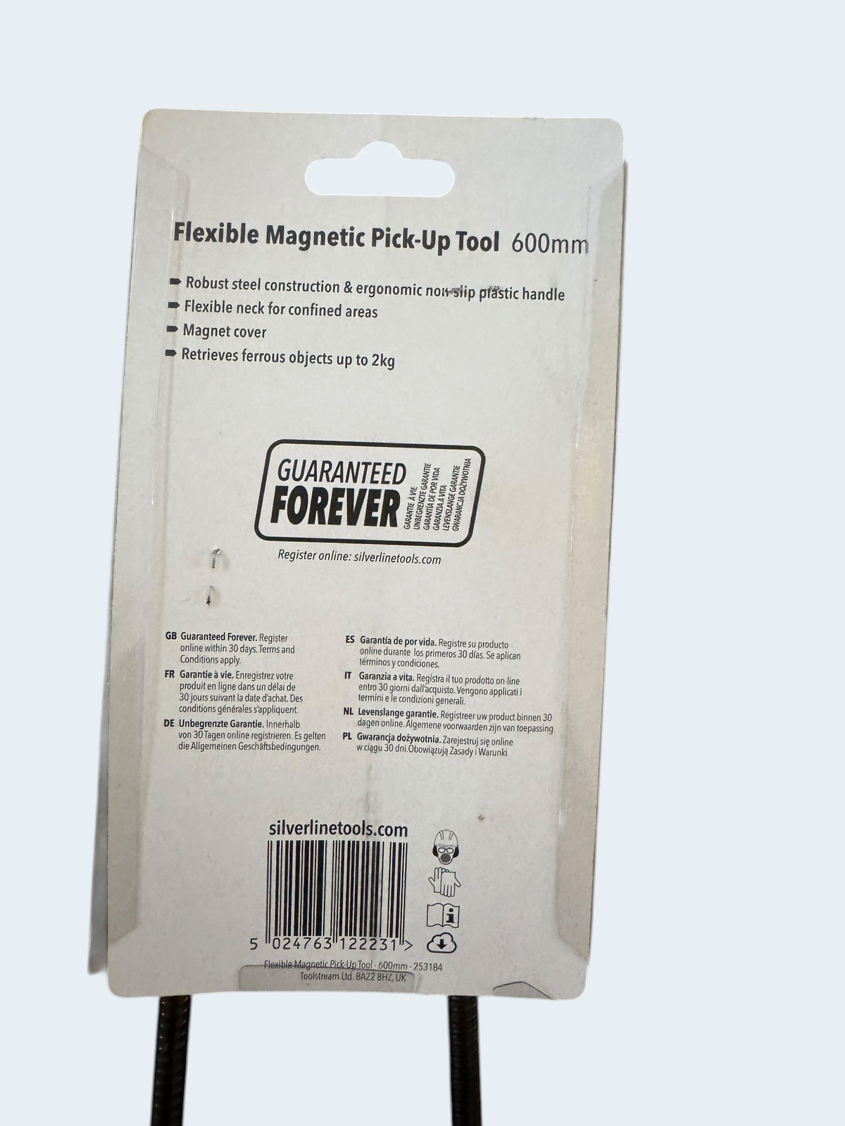 Silverline 253184 Flexible Magnetic Pick-Up Tool 600mm