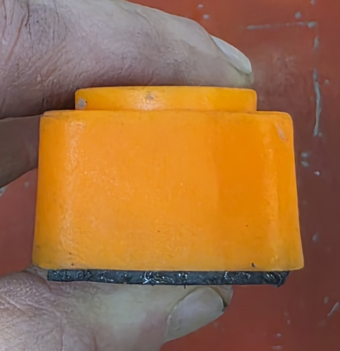 Magnetic 8 Hole 3/8″ Drive Socket Organizer Orange