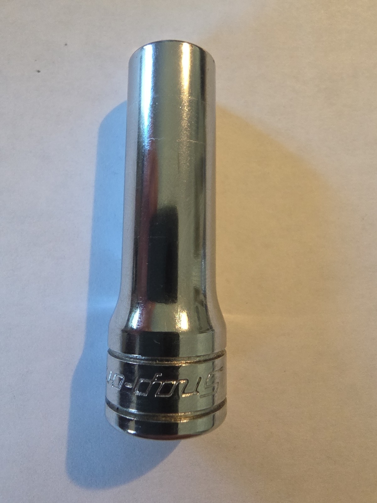 Snap-on Tools Deep Chrome Socket SFS121 3/8″ SAE 3/8″ Drive 6PT USA