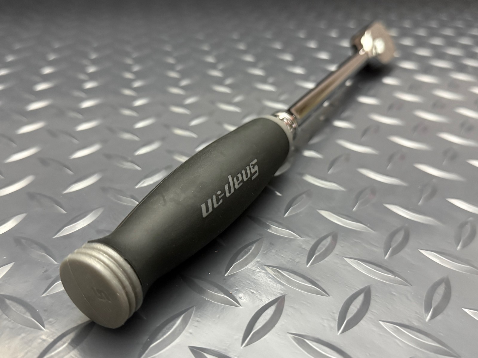 Snap-on Tools 3/8″ Drive Gray Soft Grip LONG Fixed Head Ratchet FHL80DT USA NEW