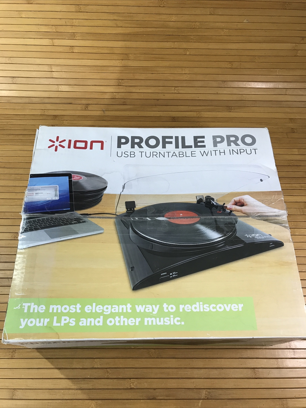 Ion Profile Pro Record-To-MP3 Turntable w/ USB Input Excellent Cond. Like New