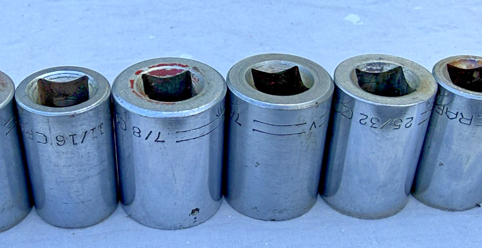 Craftsman Socket Set Vintage 70s 80s V-Series 1/2” Drive 21 Pieces Mechanic Tool