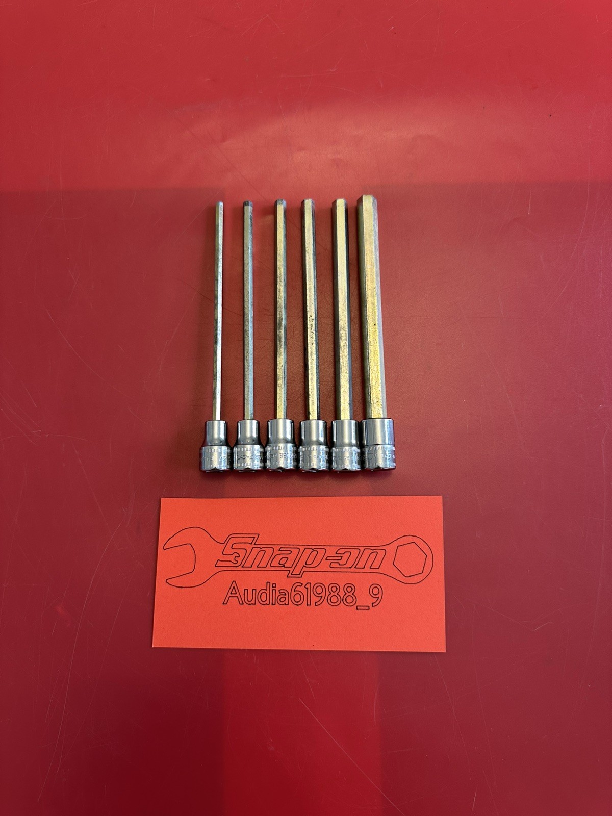 Snap On 6pc 3/8 Metric Long Allen Socket Set 4mm – 10mm 206EFAML
