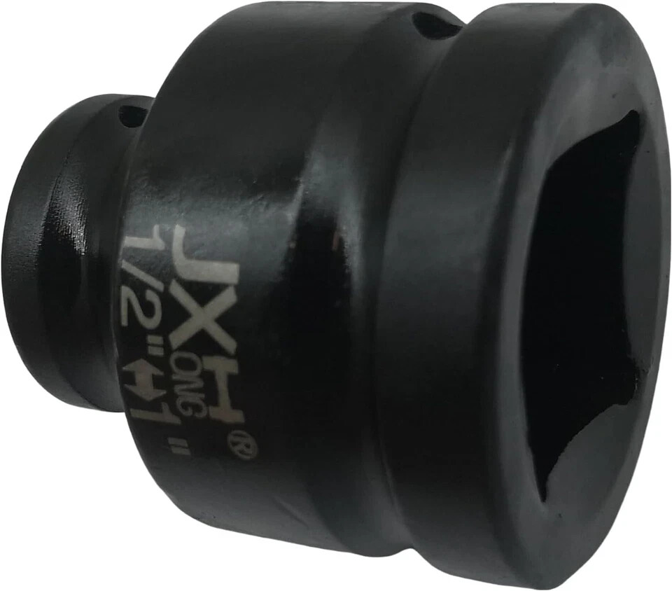 1/2" Drive 1" 4-Point Square Socket, Heat Treated Cr-V Alloy Steel