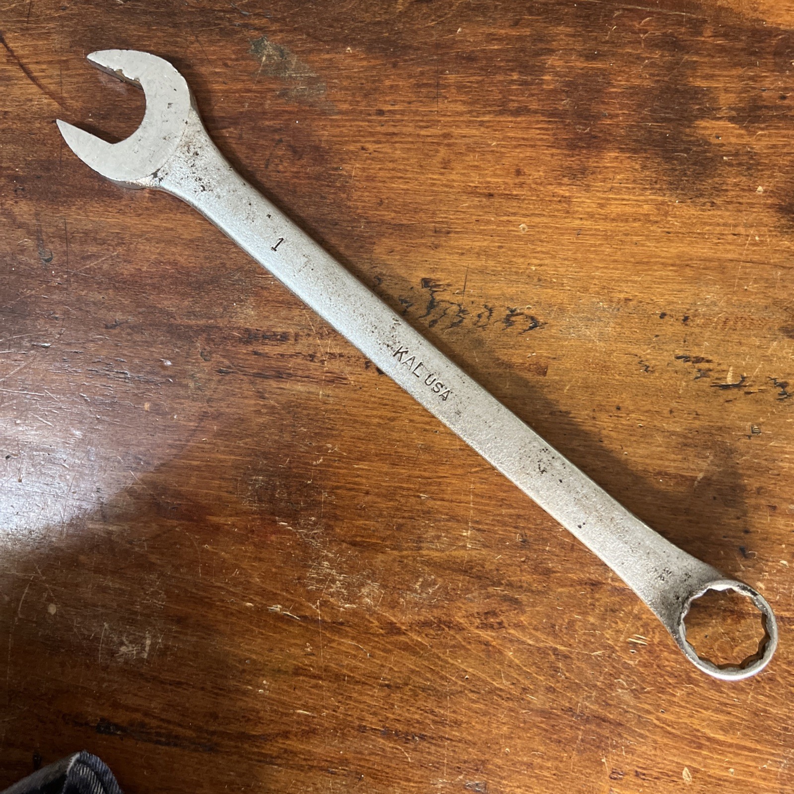 KAL Combination 1” Wrench – 13.5” Long – Very Good Condition – USA