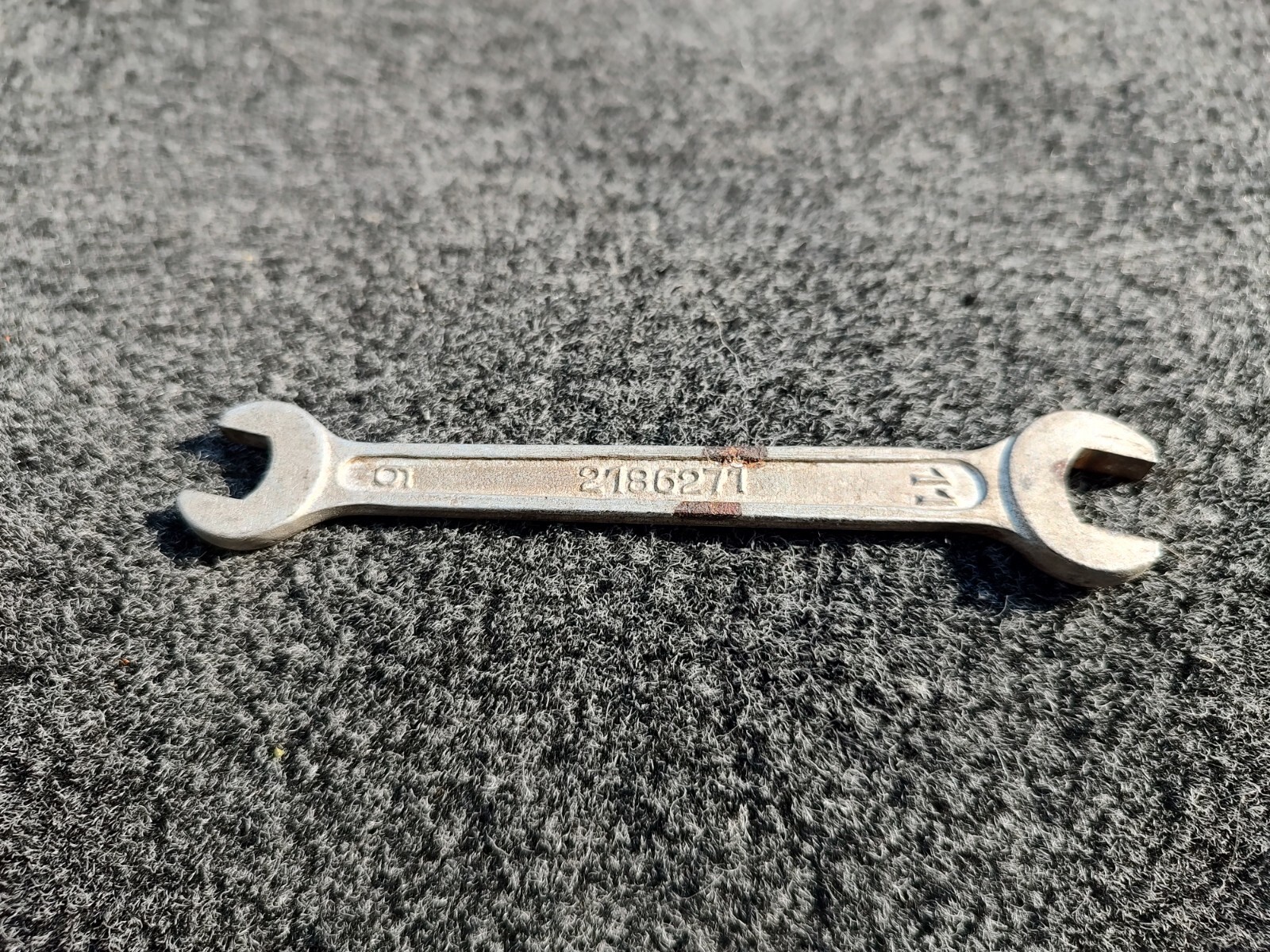 Vintage Lancia Spanner 9 mm x 11 mm Wrench Chiave Italy tool kit roll 2186271
