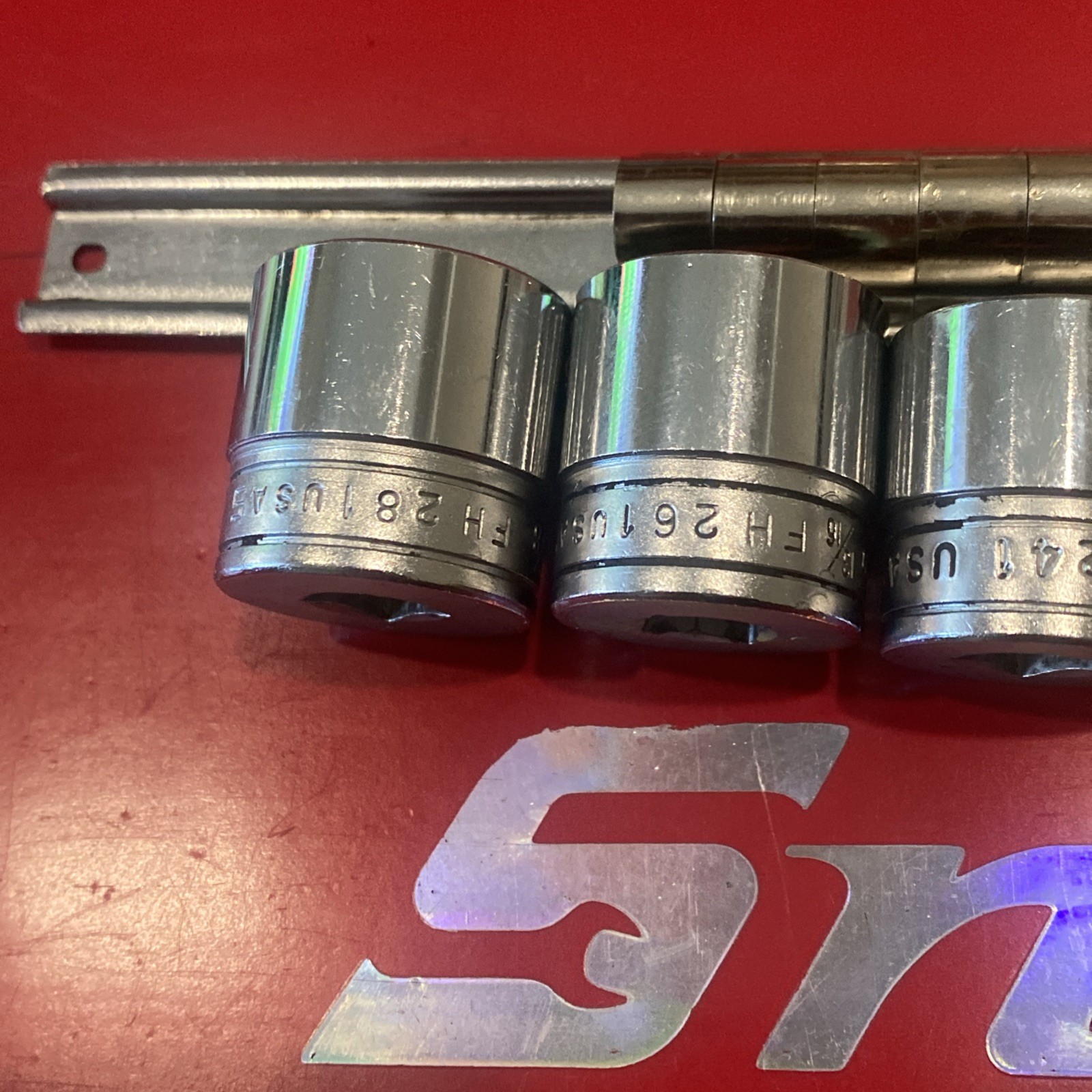 Snap-on FH 281-081 10 Piece Socket Set (FH141 Missing)