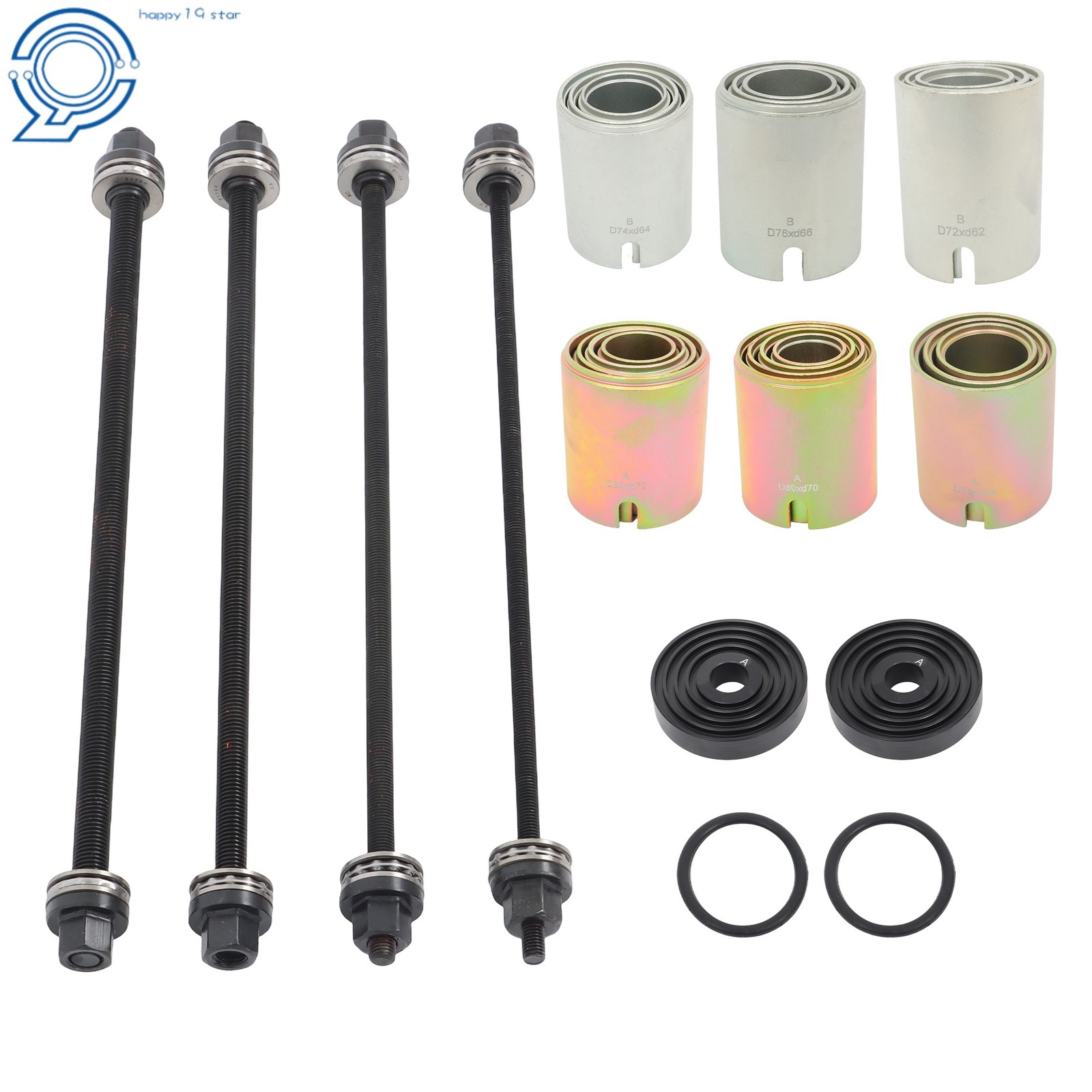 Universal 26Pcs Press Pull Sleeve Kit Bush Bearing Removal Insertion Tool Kit