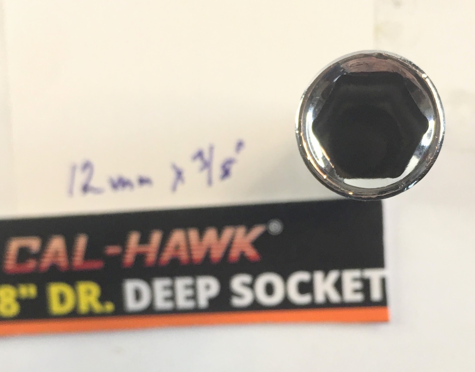 Cal- Hawk Deep Socket 12 mm x 3/8″ Dr 6Pt Free USA Ship