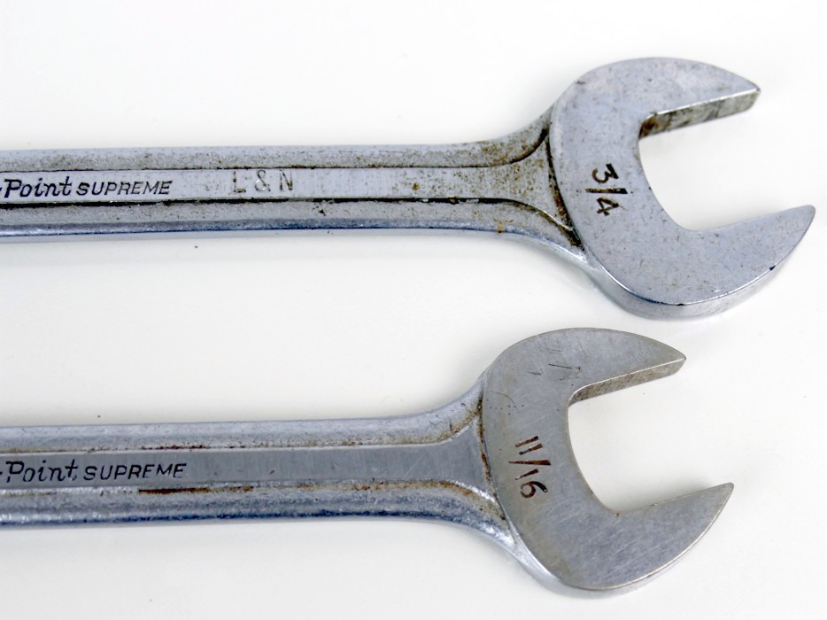 2 Blue Point OPEN END Wrenchs 3/4 – 11/16 & 5/8 – 11/16 SNAP ON MANUFACTURED