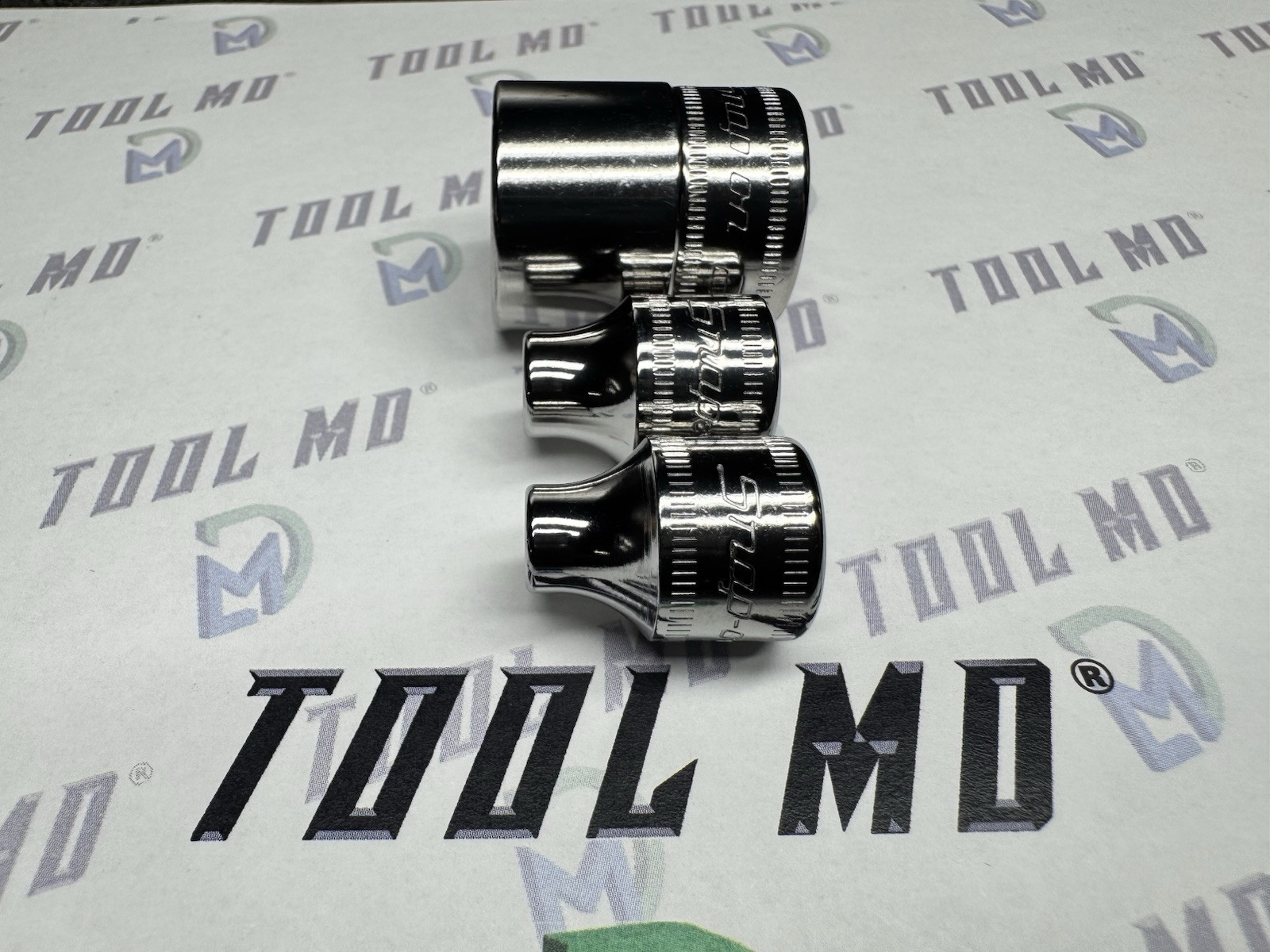 Snap-on Tools USA NEW 3pc 3/8” Drive 6pt Metric SHALLOW Add On Socket Set FSM201
