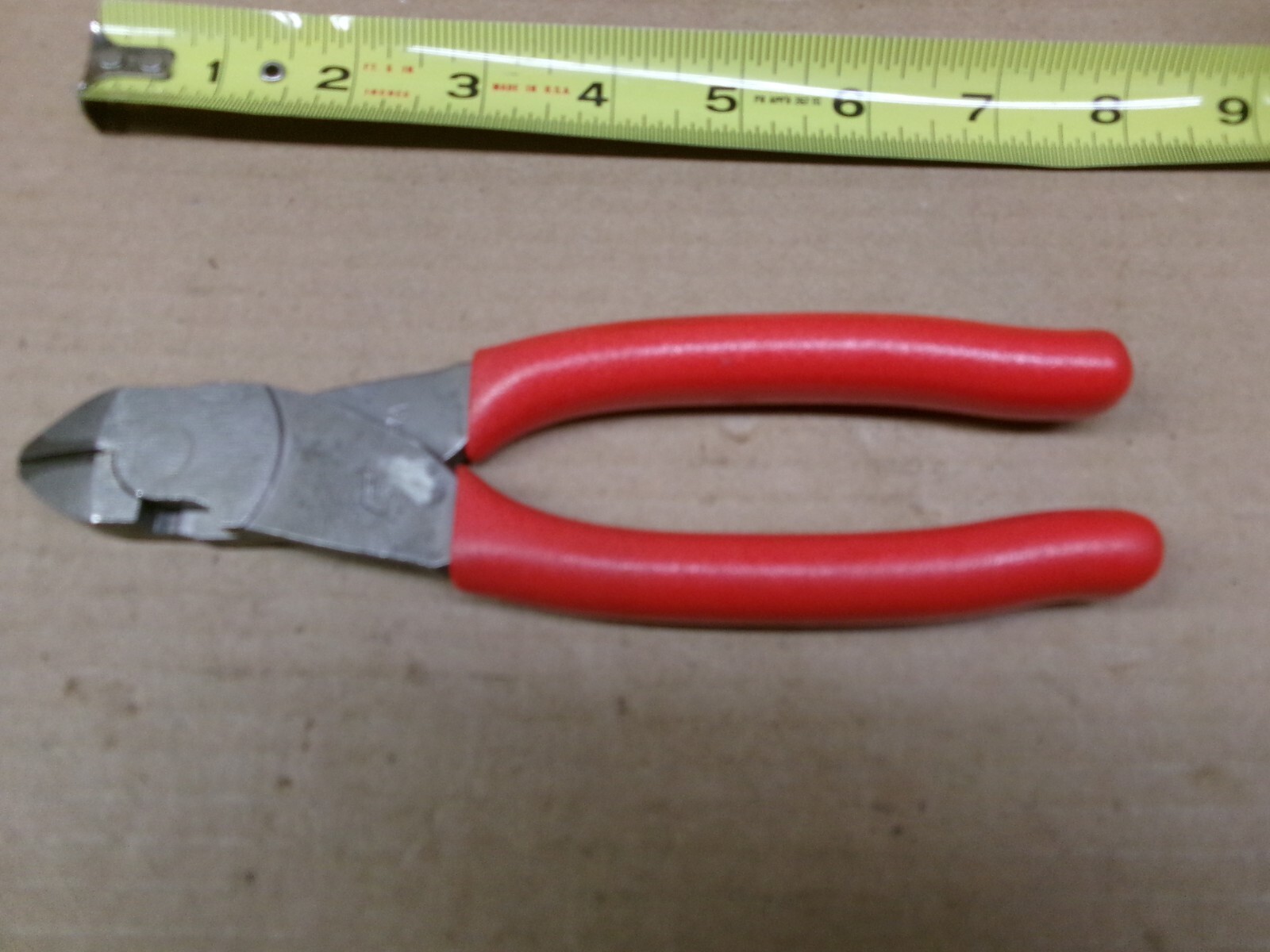 Snap-On USA 7-1/2″ Red Comfort Handle Vector Edge Diagonal Cutter Pliers 87ACF