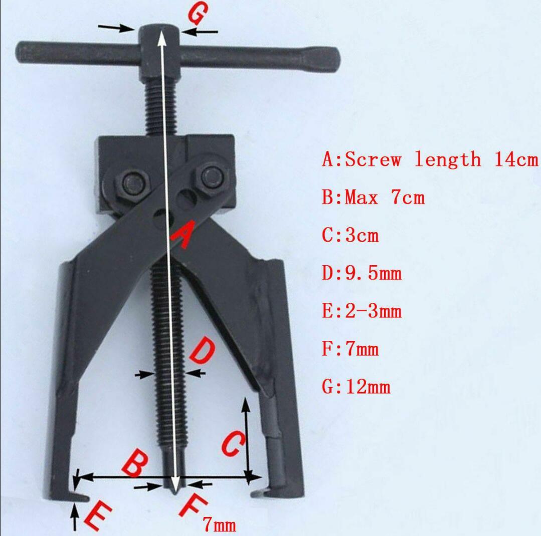 Car SUV Up to 70mm Gear Bearing Puller 2-Jaw Extractor Pilot Remover Tool