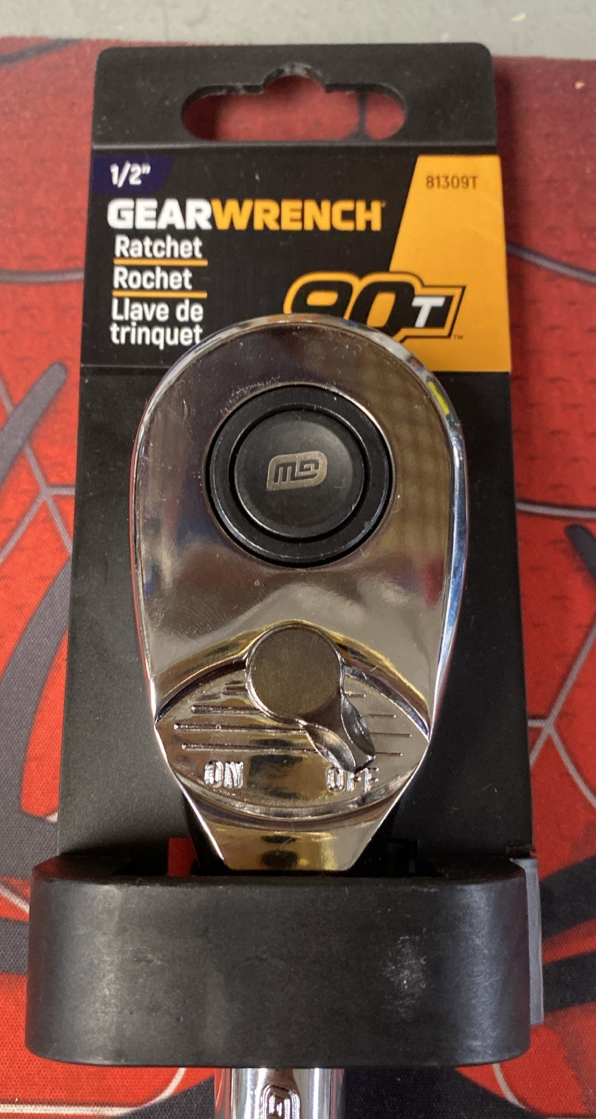 Gearwrench 81309T 1/2” Drive Standard Ratchet Quick Release Teardrop 90T
