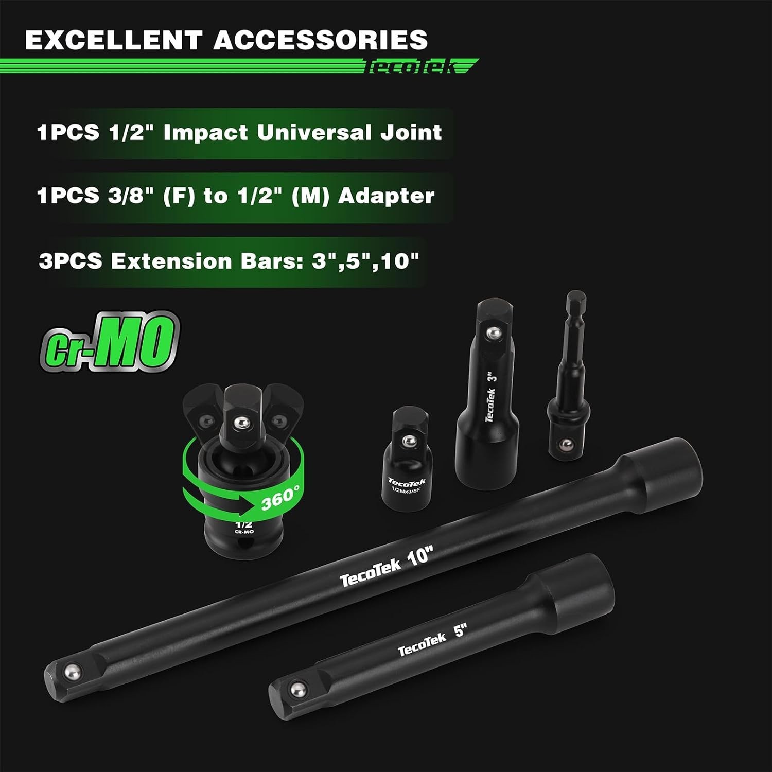 12-Point Impact Socket Set 1/2″ Drive 32-Piece for Automotive and Industrial