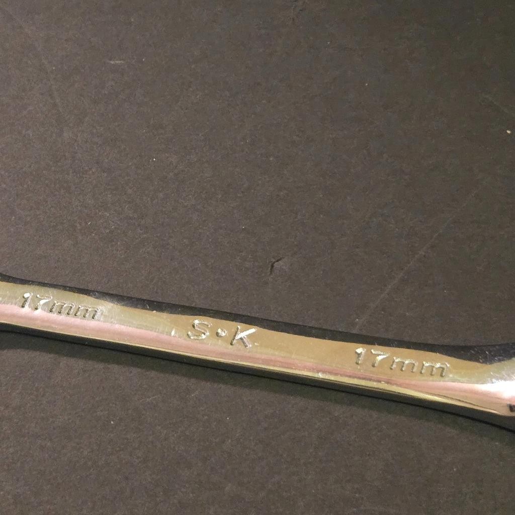QUALITY S-K SK #88317 17MM METRIC COMBINATION POLISHED 12 POINT WRENCH
