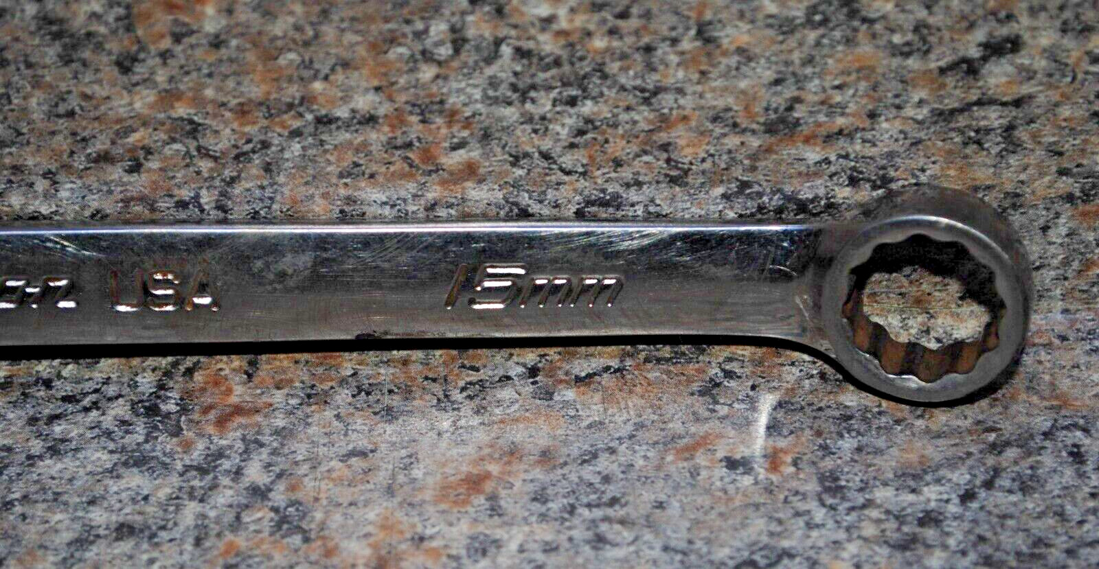 Snap-On SOEXM15 15mm 12-Point Metric Standard Combination Wrench