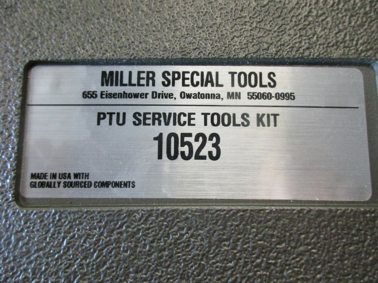 MILLER TOOL 10523 JEEP CHEROKEE PTU FUEL TRANSFER CASE SERVICE TOOL KIT