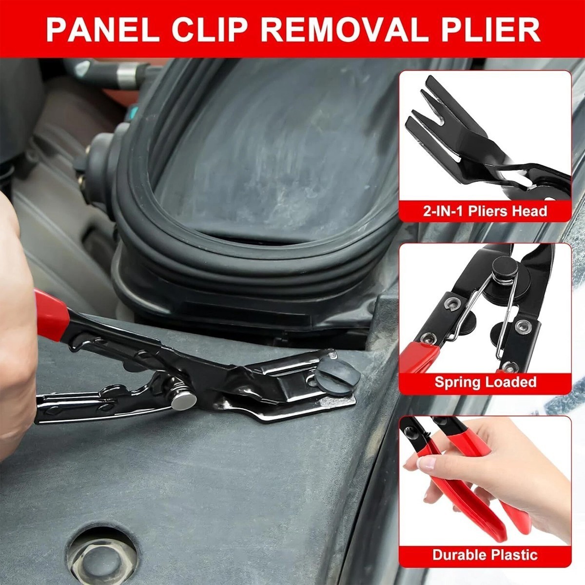 3 Pcs Auto Clip Pliers Set And Fastener Removercar Trim Rivet Removal Pry Tool