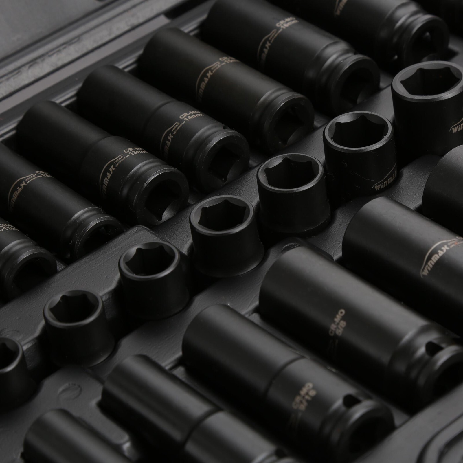 SAE & Metric Standard and Deep Impact Socket Set With Joint and Extension