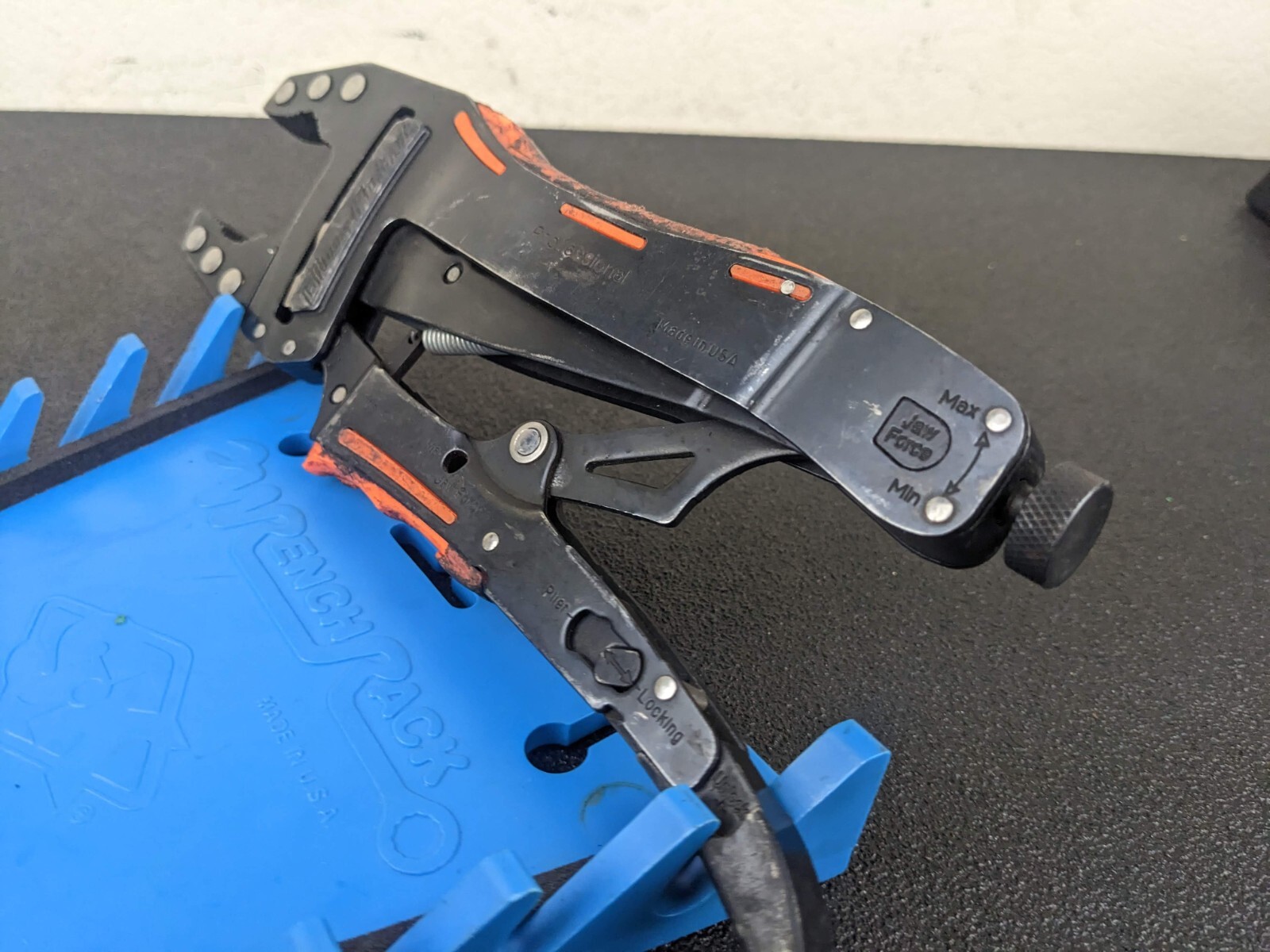#bk538 BLUE POINT PROFESSIONAL JAW FORCE SELF LOCKING PLIER PCA8 USA