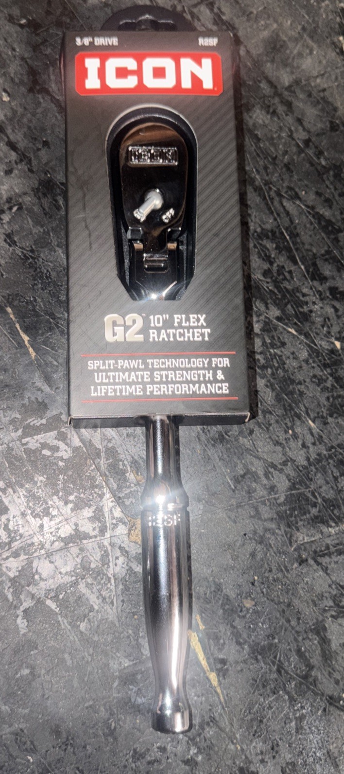 ICON G2 3/8″ Drive 10″ Flex Ratchet – R2SF – 70456 – NEW IN PACKAGING!