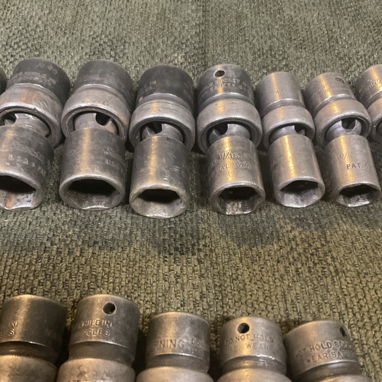 15 pc 1/2″ Drive & 3/8” Drive 6-Point Flank Drive Impact Swivel Socket