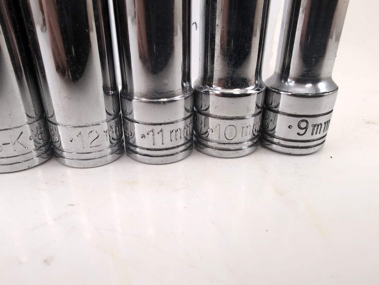 S-K Deep METRIC 3/8″dr 6pt 11pc Set 9mm-19mm – Made in USA – SUPERB!!!