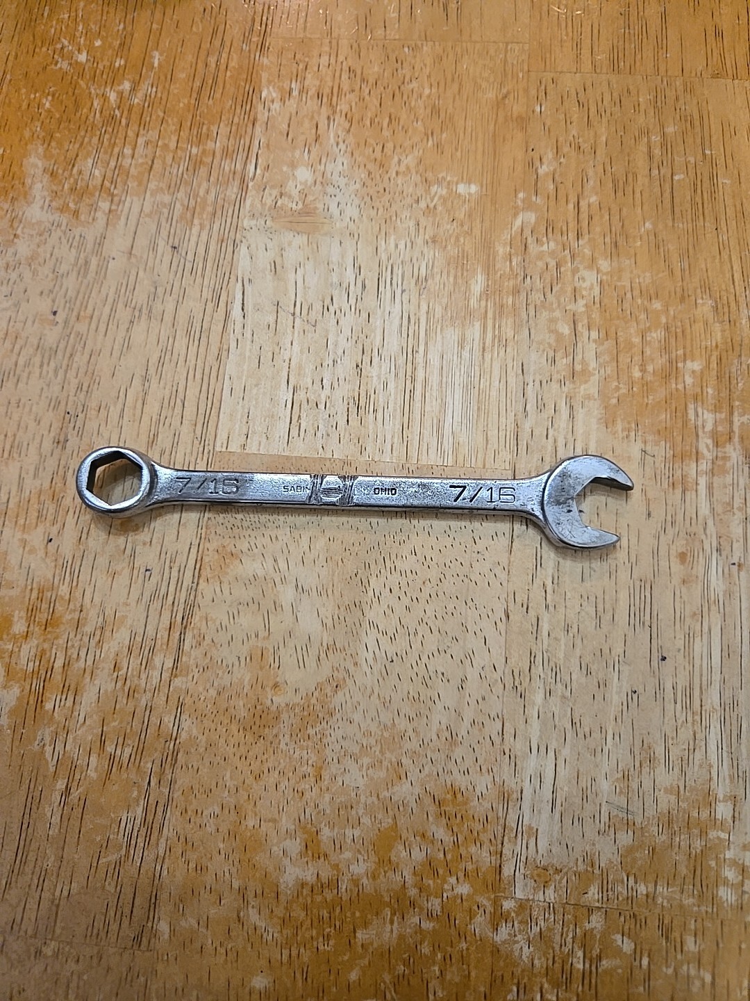 Mac Tools Sabina 7/16″ 6PT Short Chrome Combination Wrench CH14