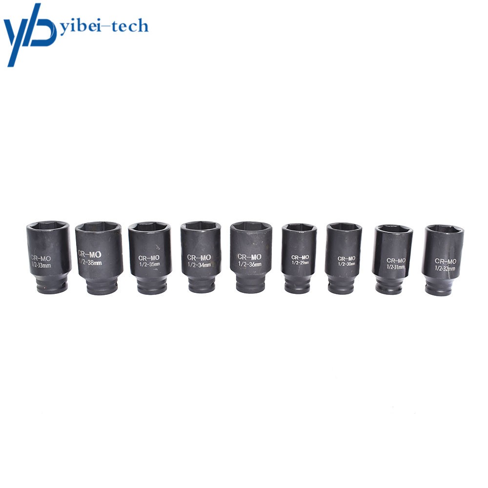 Deep Impact Socket Tool 1/2″ Drive Metric Axle Hub Nut Sockets Set (29-38mm) 9PC