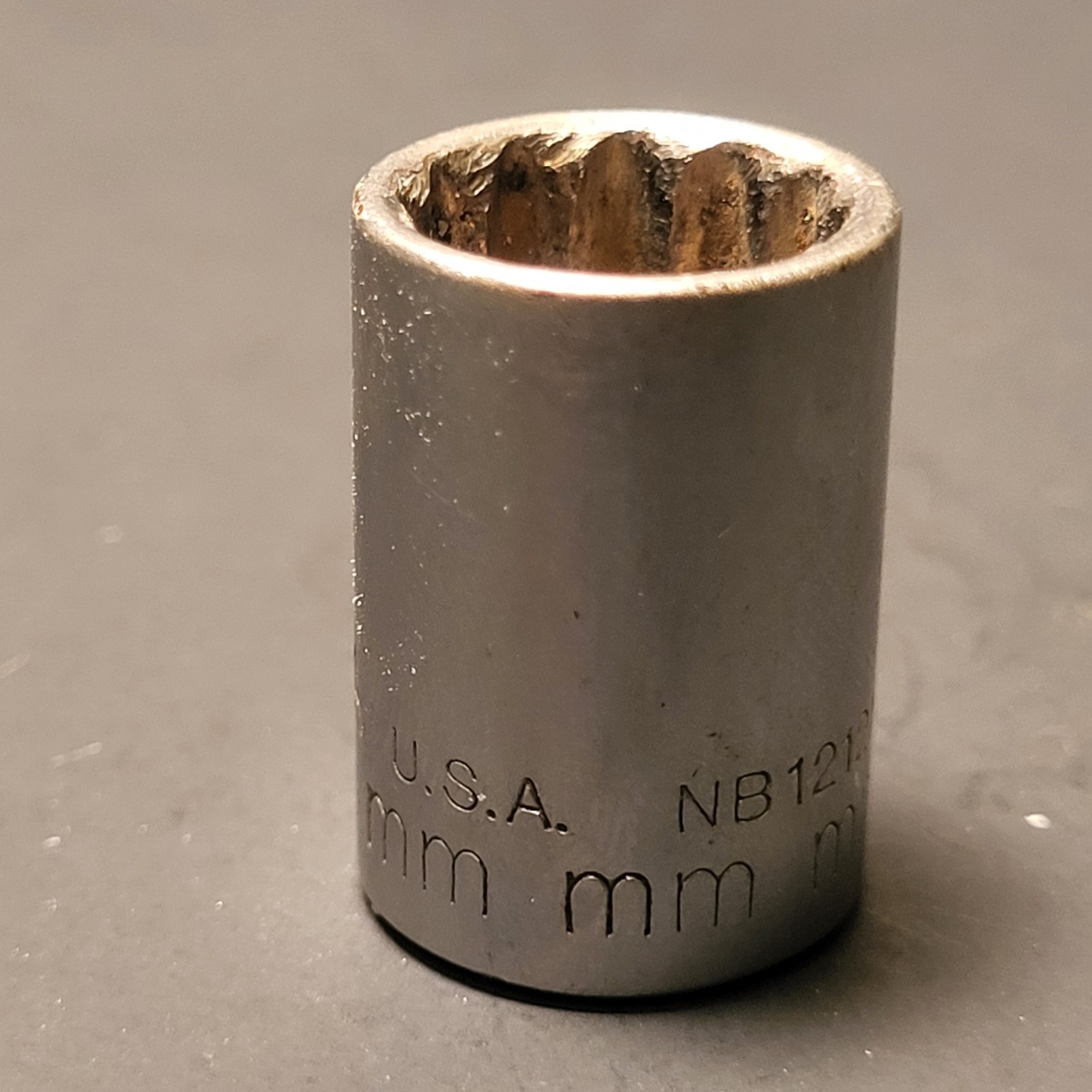 Napa New Britain 12mm socket made in USA 12 point 3/8” drive nb1212m