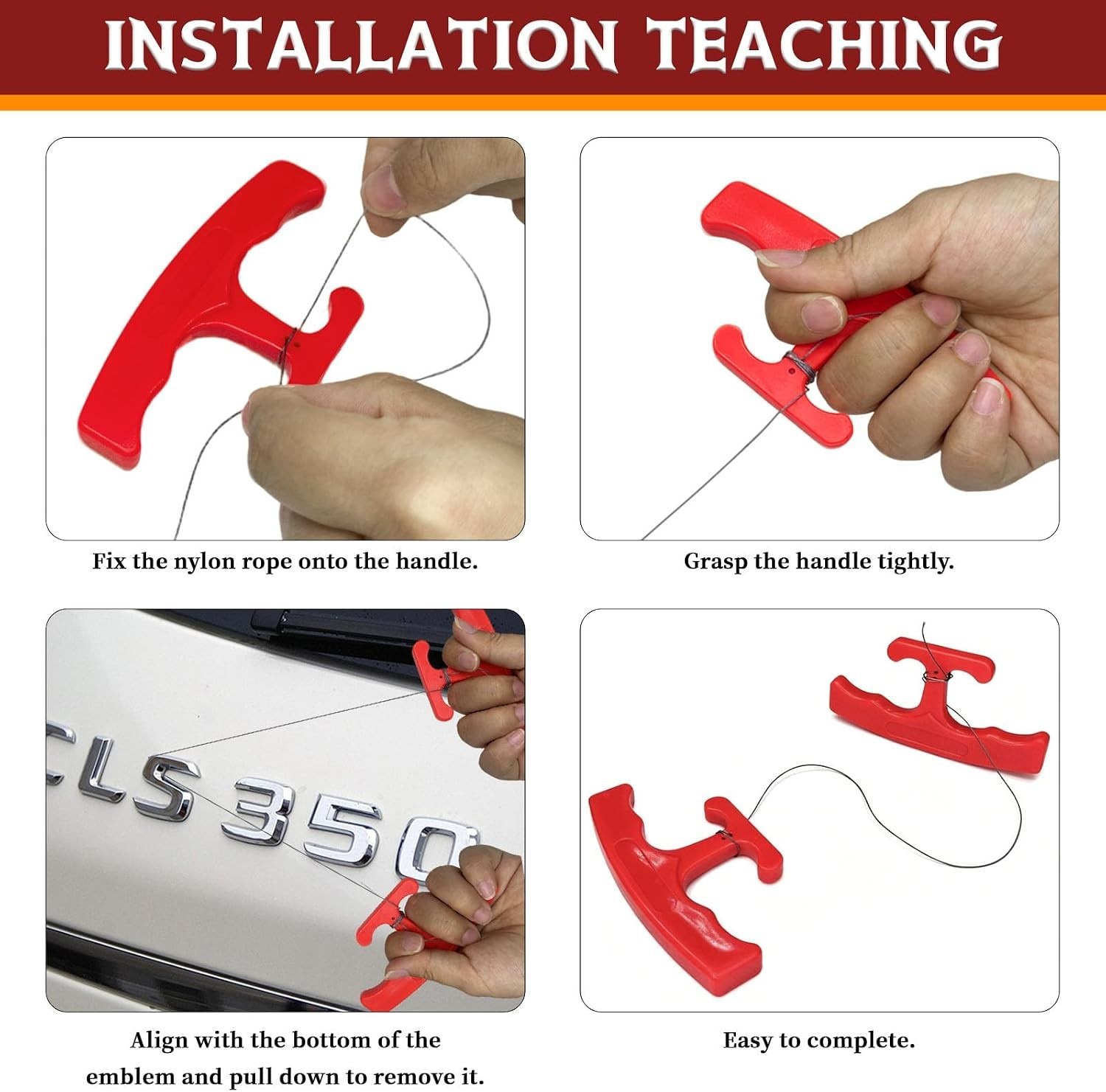 Safe and Easy Car Emblem Removal Tool Kit – Perfect for DIY and Professionals