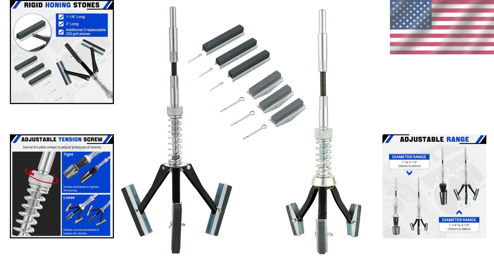 Engine Cylinder Honing Tool Set – Restores Smooth Surfaces Quickly & Effectively