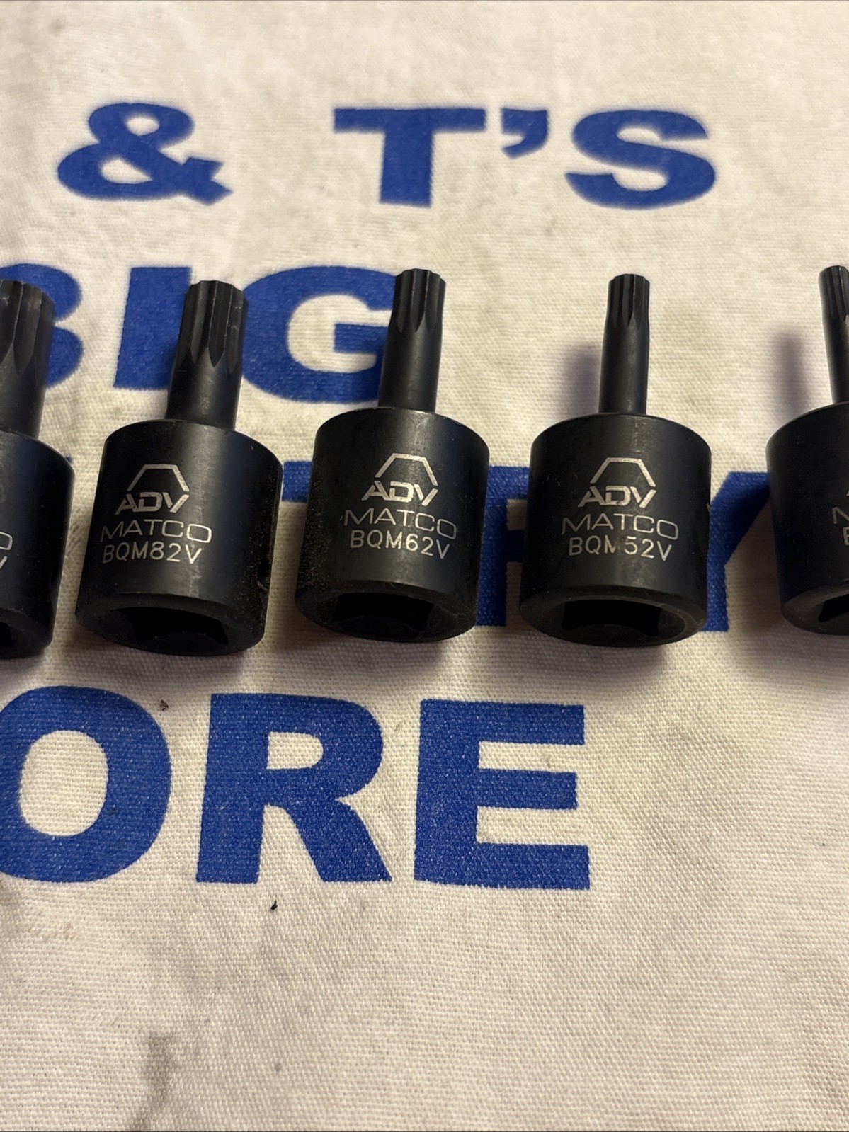 Matco 3/8″ Drive 8pc Impact Triple Square Bit Set M4-M16 w/ Rail BQM