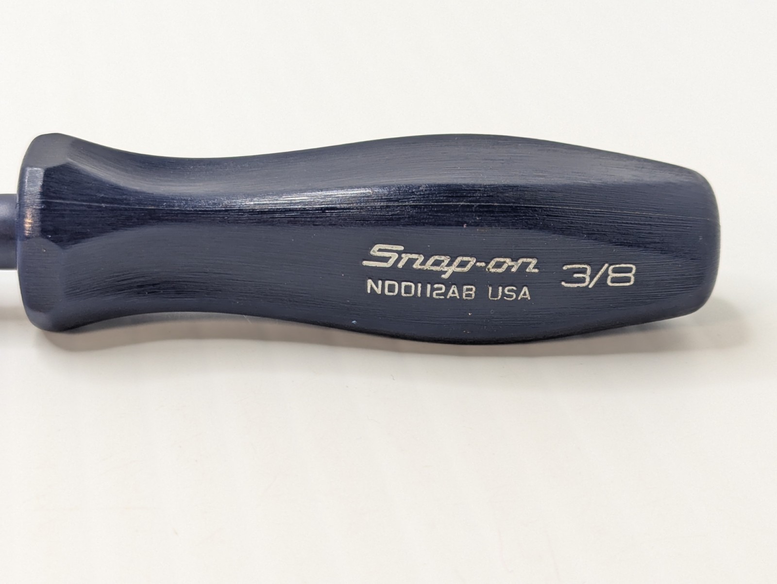 Snap-On Tools 3/8″ Nut Driver Blue Hard Handle Socket NDD112AB Made In USA