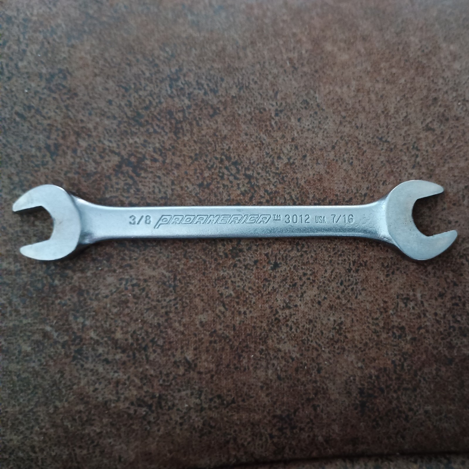 Vintage Proamerica 3012 3/8 In X 7/16 In SAE Open End Wrench USA