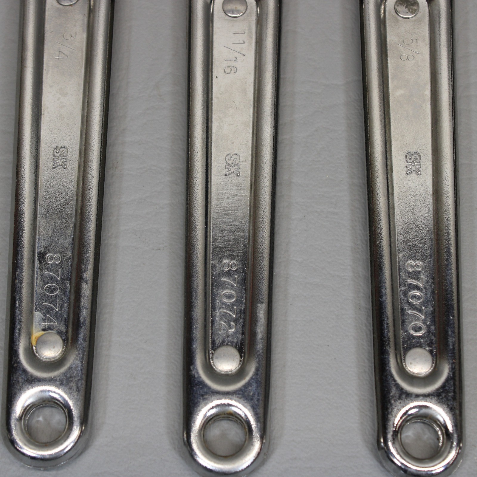 S-K Tools 7pc SAE Ratcheting Line/Flare Nut Wrench Set 5/16″- 3/4″ (No 7/16″)