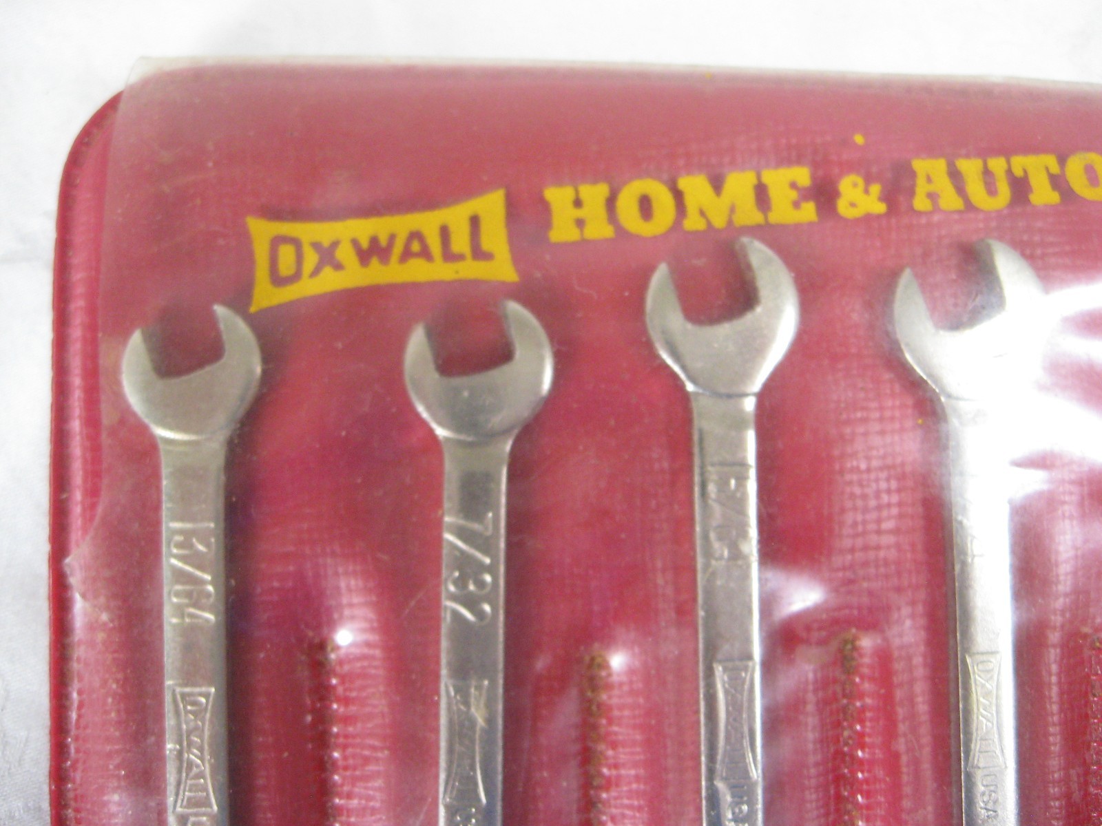 USA No. 3951 OXWALL 8 pc HOME & AUTO combo WRENCH SET = 13/64″ – 7/16″ SAE – NOS