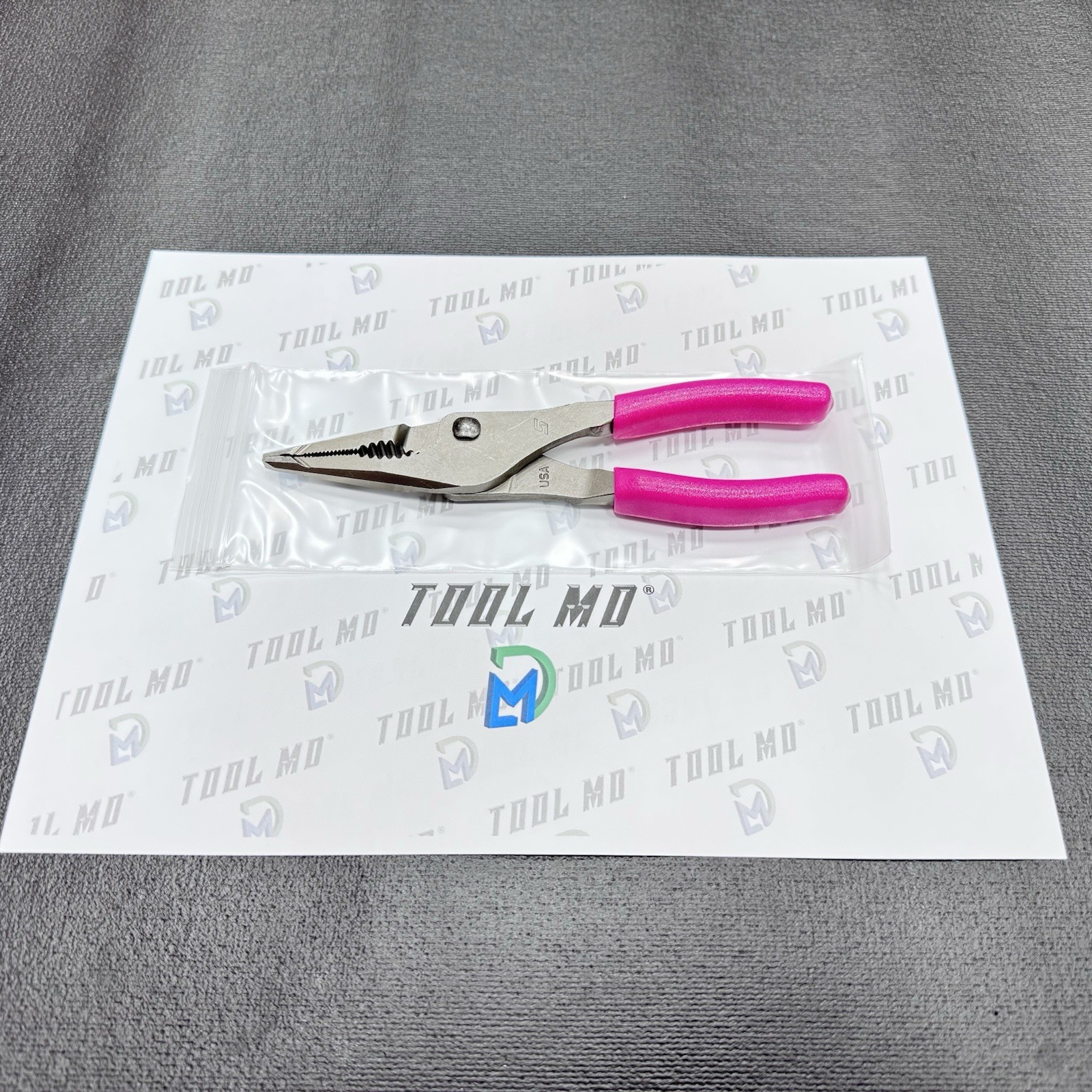 Snap-on Tools ELECTRIC PINK 7″ Talon Grip Long Nose Slip Joint Pliers LN46ACFEP