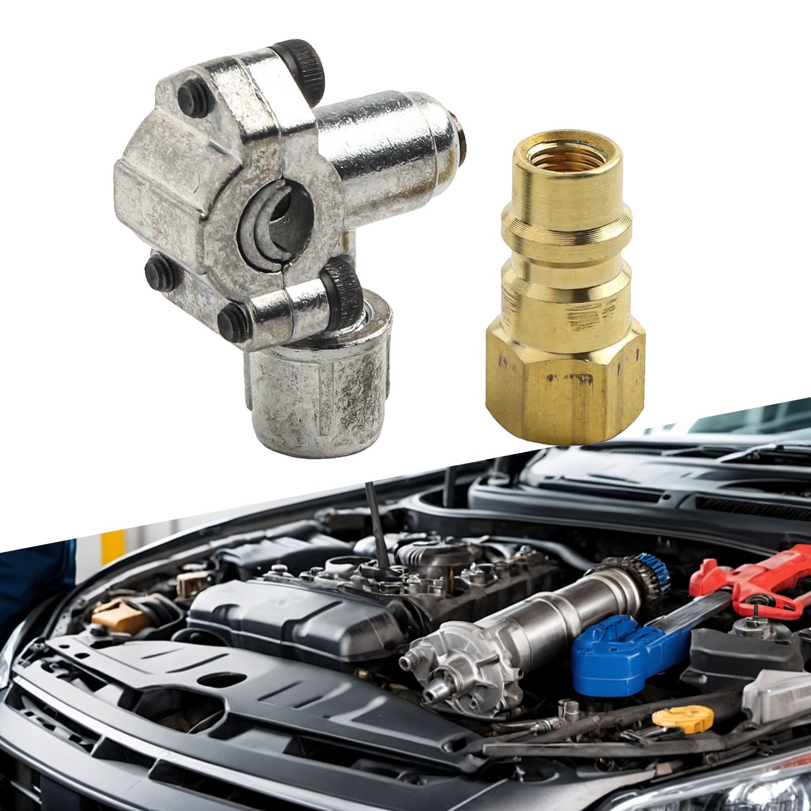 AC Retrofit Valve Piercing Tap Kit for R12 R22 R134A Compatible Systems