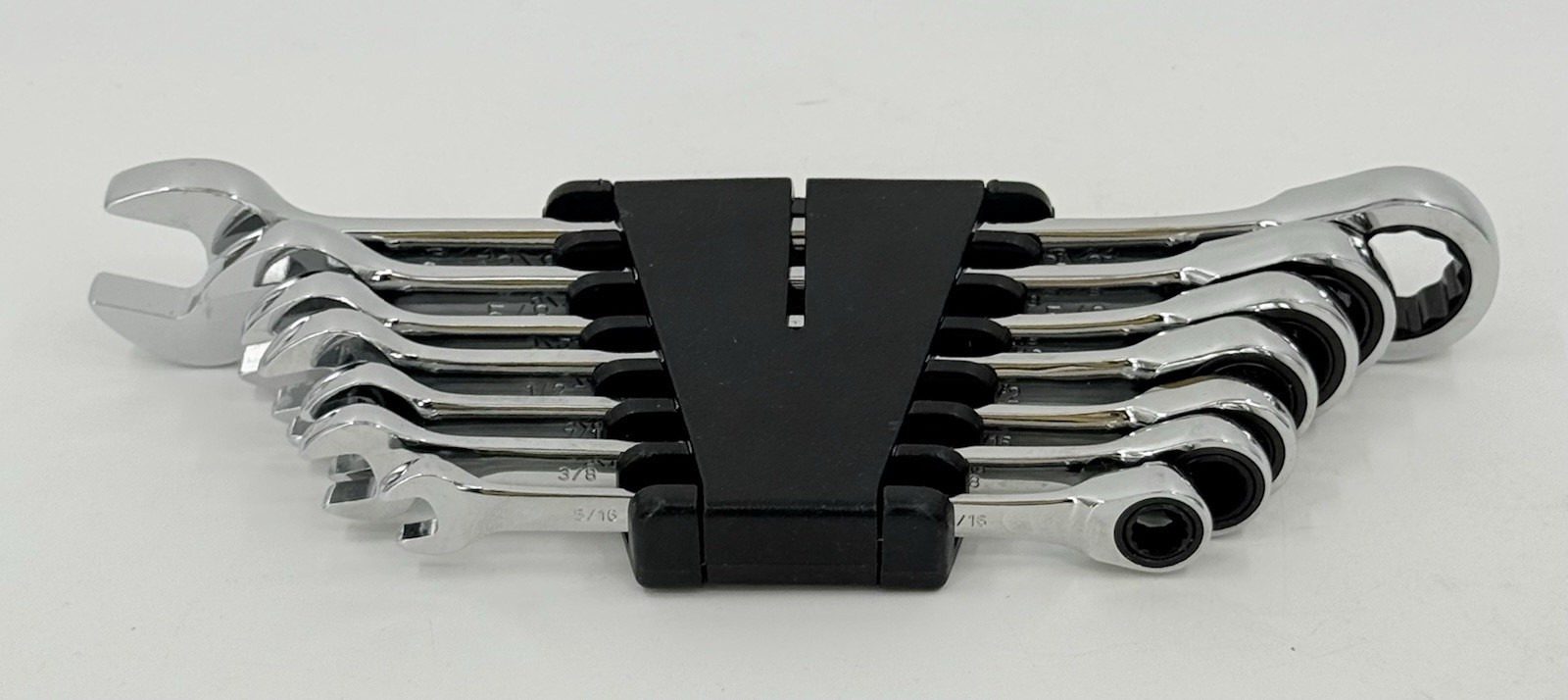 Titan Tools 17350 Combination Ratcheting Wrench Set 7 Piece SAE NEW NWOP