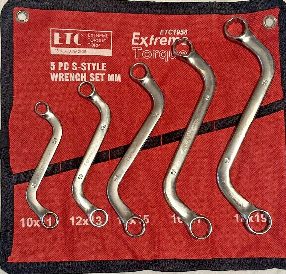 Box Deal 6 Wrench Set SAE Metric Moon S Starter Obstruction Deep Double Offset