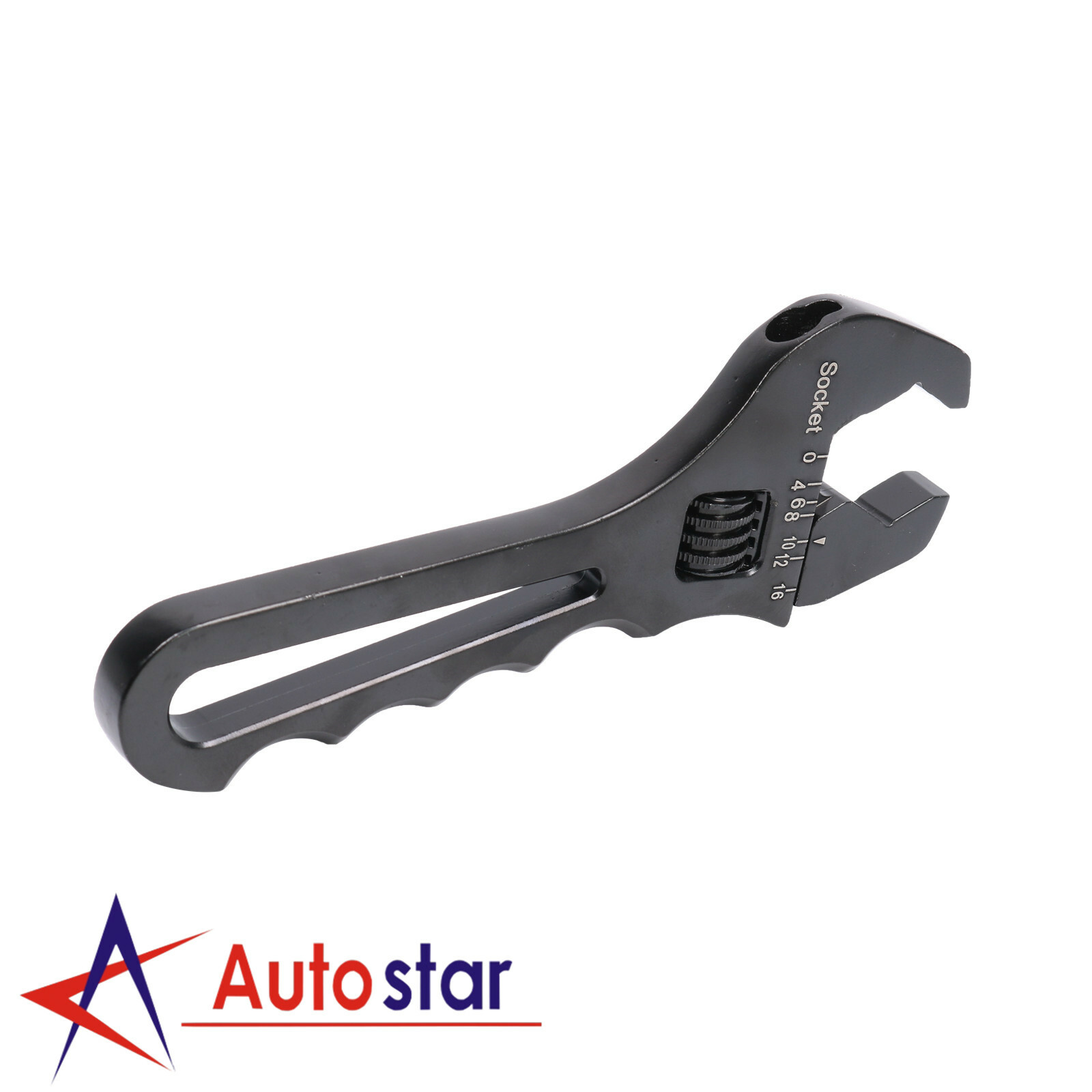 3AN To 16AN Adjustable Wrench Black Aluminum Tool Spanner For Hose End Fitting
