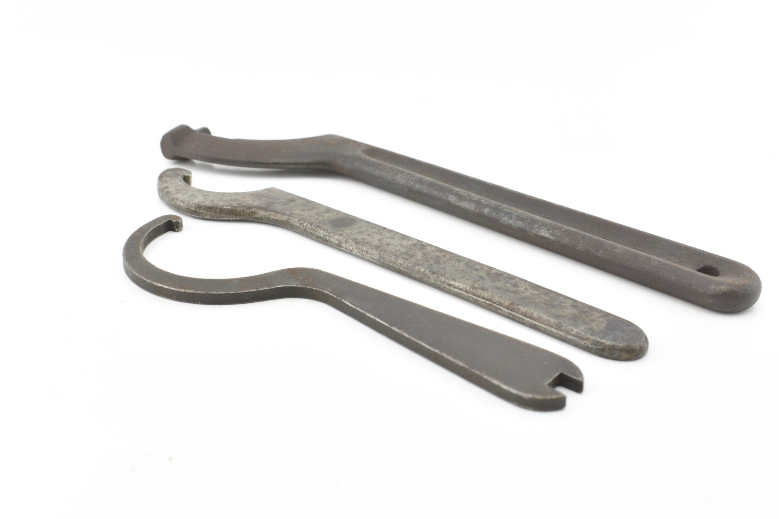 3x VTG C Hook Pin Spanner Wrench Williams USA 212, 36 Old Tool Car Farm Machine