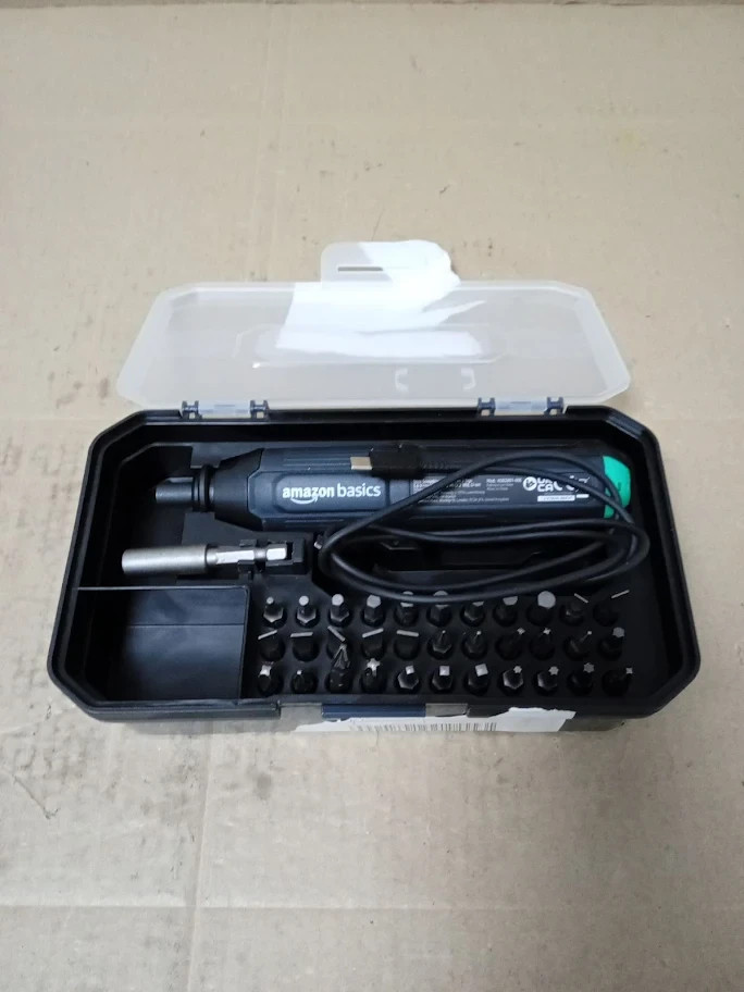 Amazon Basics Skill Rechargeable 3.6V Cordless Stick Screwdriver USB New
