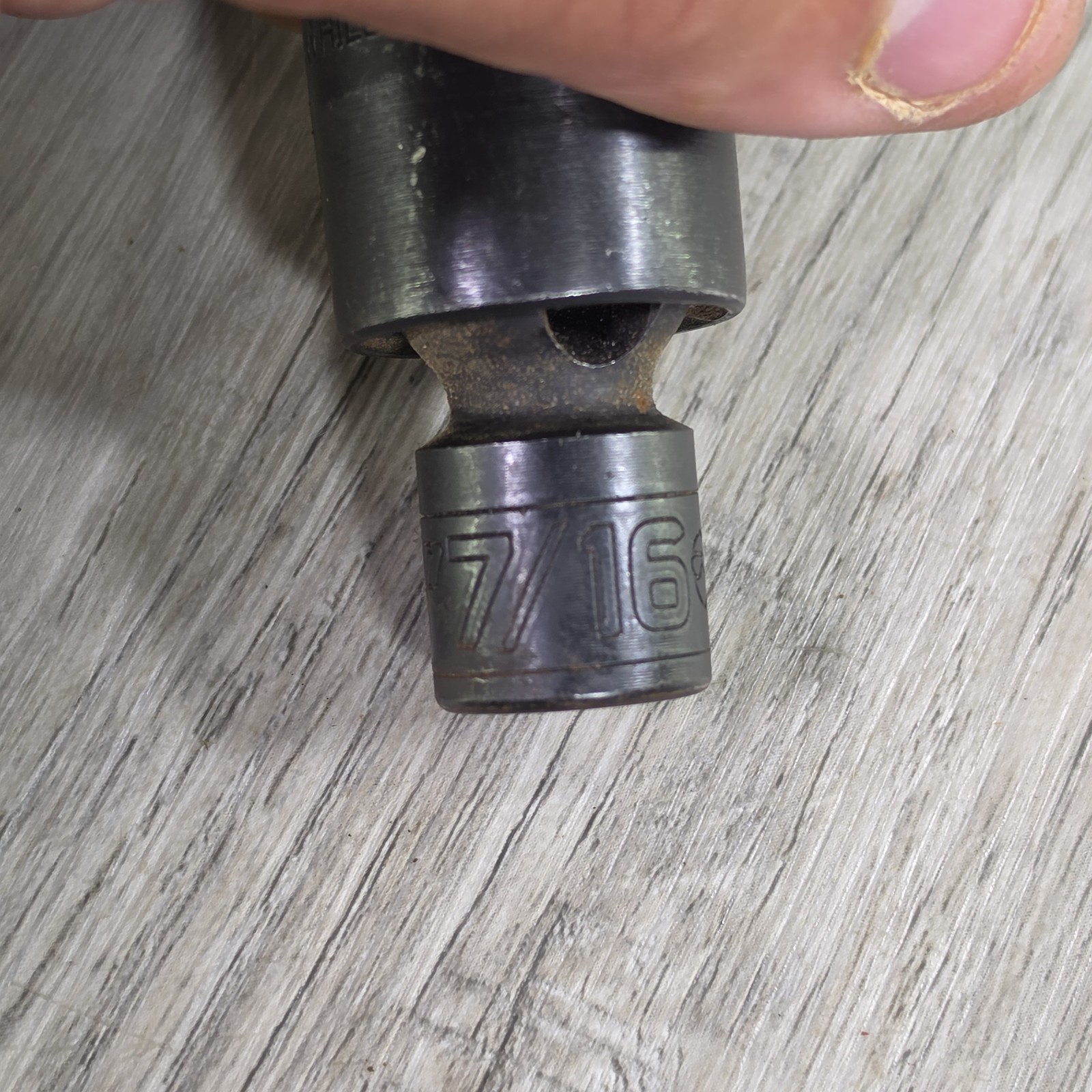 Snap on 5Pc SAE 3/8 Drive Impact Swivel Socket Set 7/16, 1/2, 9/16, 5/8, 3/4