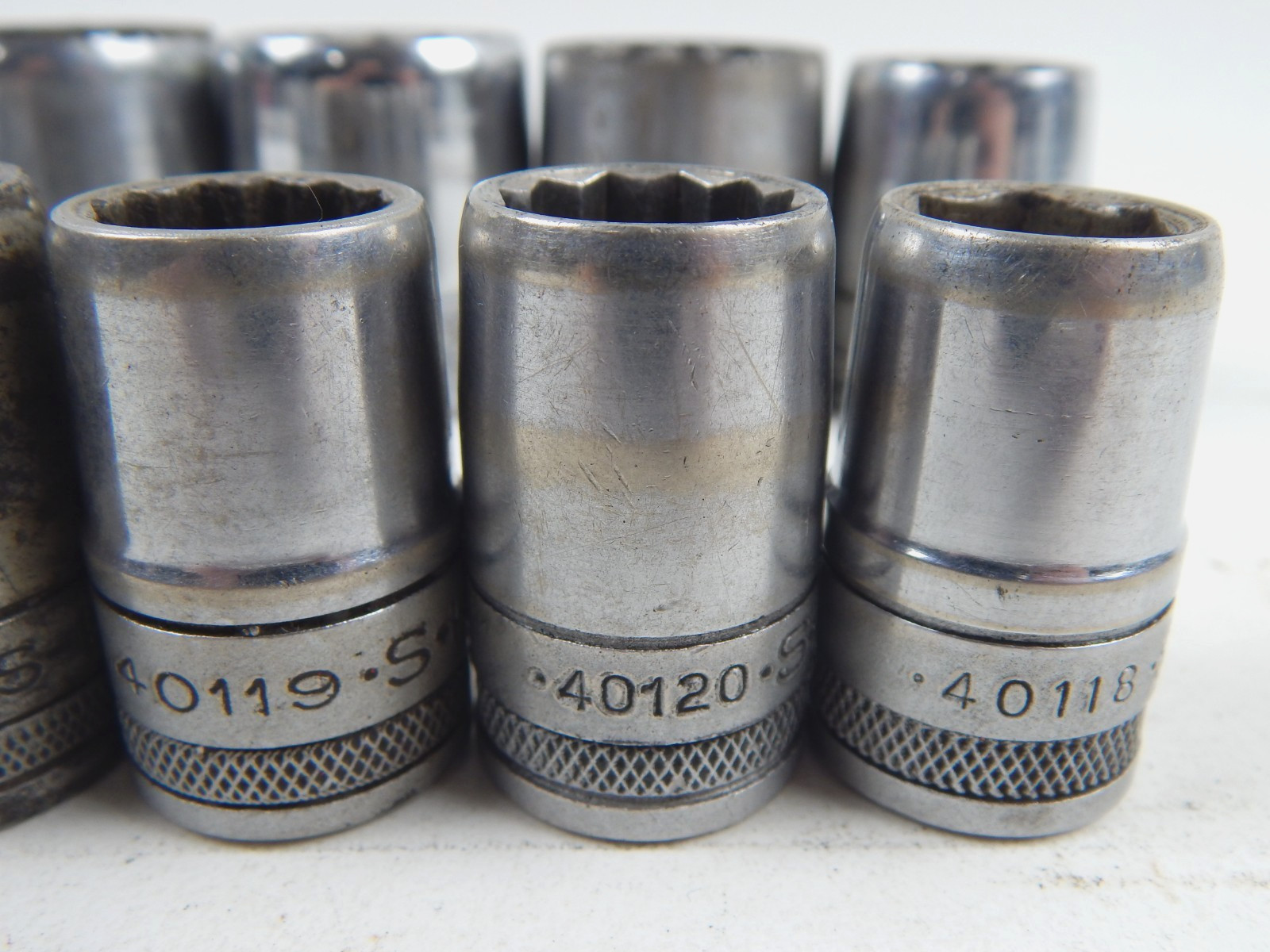 SK Tools Knurled 1/2″ Drive 12pc Shallow Chrome Socket Set 9/16″ to 1-1/4″